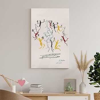 Amazon.co.jp: パブロ・ピカソ 青春のダンス 絵画ポスター 印刷